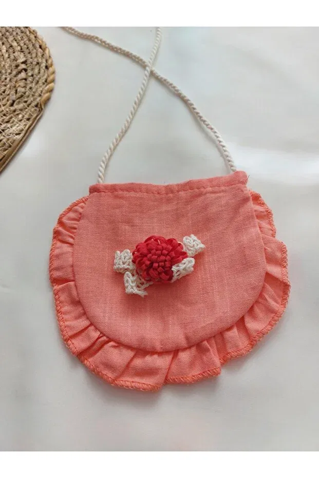 Детское платье для девочек льняное с сумкой Çilek Bebe, Rosebush — фото 3