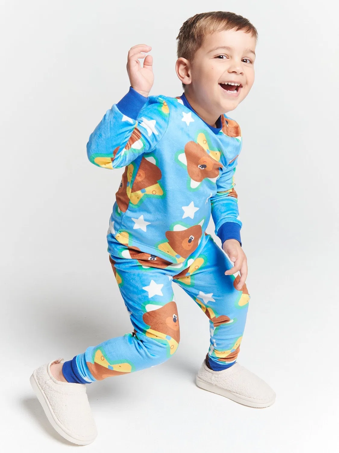 Пижама с принтом Hey Duggee Brand Threads, синяя — фото 3
