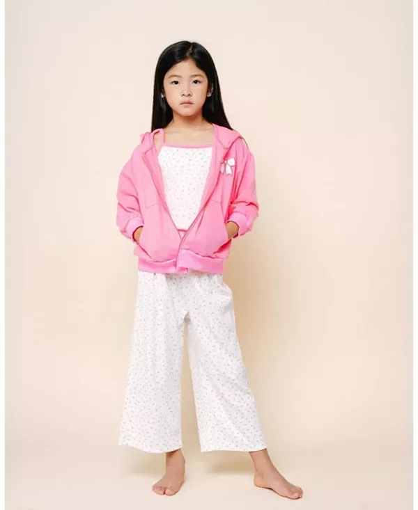 Детские брюки для девочек хлопковые Olivia Flower Petite Hailey, розовый — фото 2