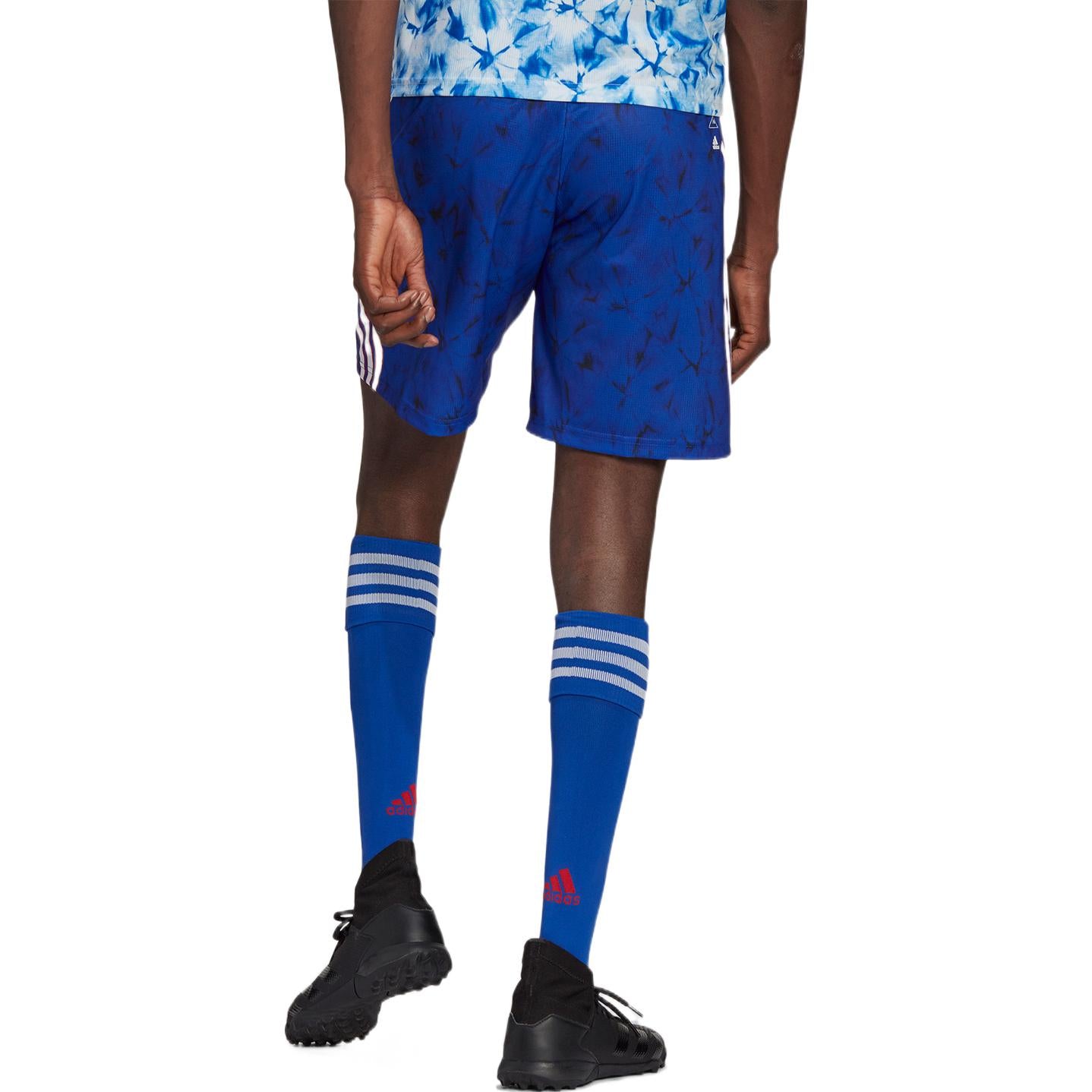 Шорты adidas Stripe Full Print Sports Soccer/Football Shorts Blue GJ9085 — фото 3