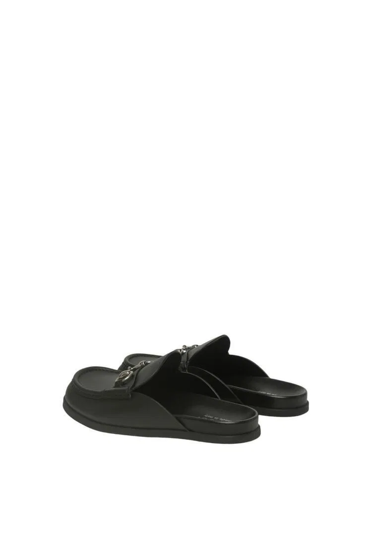 Мюли мужские, кожаные, slip-on Gucci, черный — фото 2