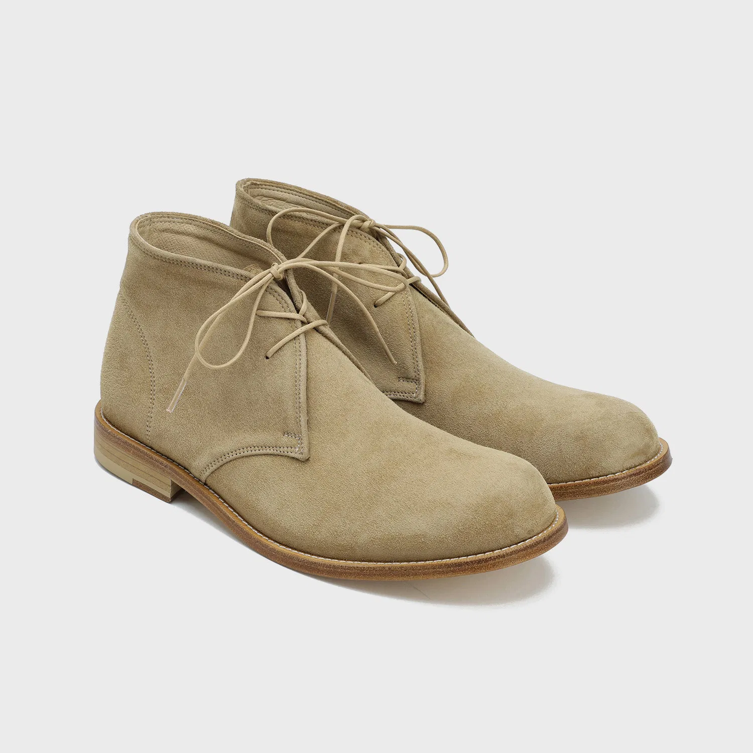 Мужские замшевые чакка-бутсы 2700 Ash Beige Suede от Firenze.A