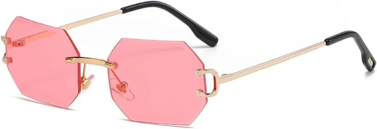 

Солнцезащитные очки с защитой от УФ-излучения UV400 | Без оправы, маленькая оправа | Для женщин и мужчин, для занятий спортом на открытом воздухе и вождения DSVIGF, 06