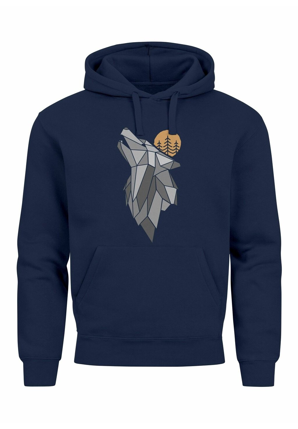 

Толстовка с капюшоном OUTDOOR NATUR TIERMOTIV FASHION STREETSTYLE NEVERLESS Neverless, темно-синий