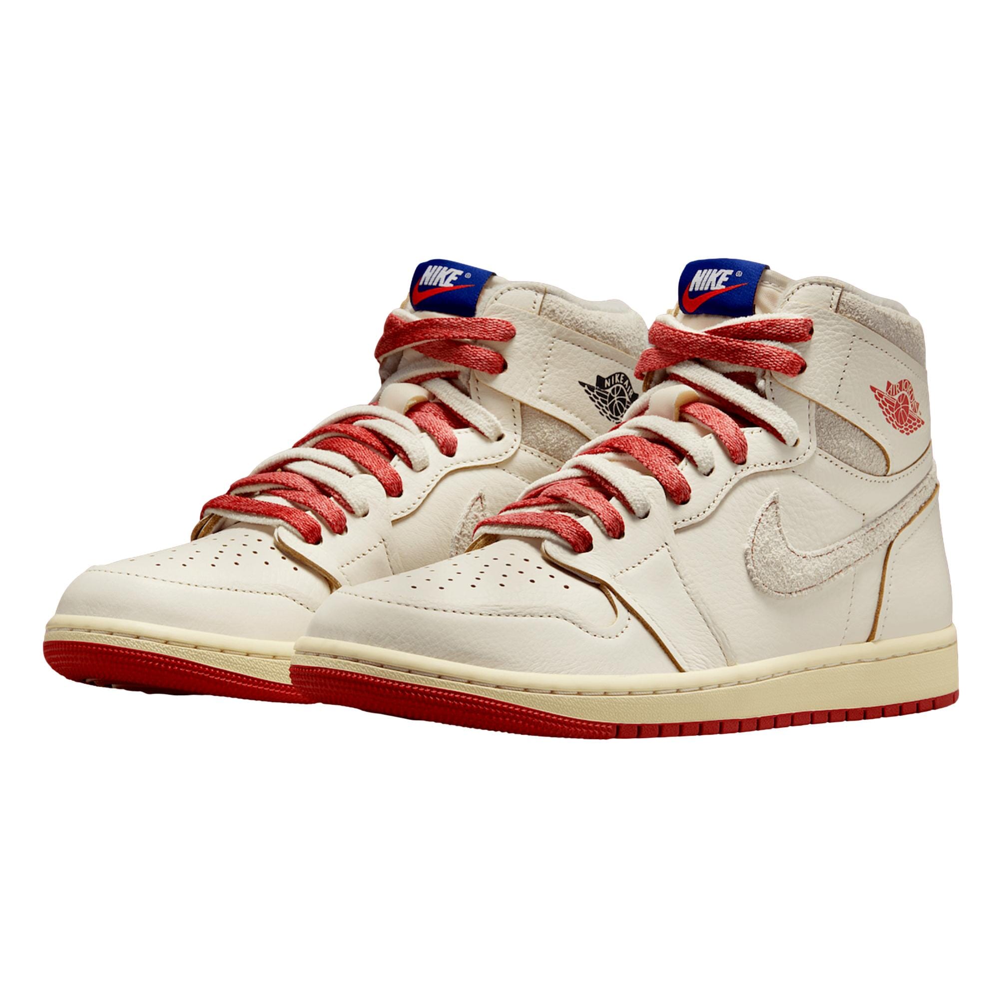 Женские кроссовки Nike Air Jordan 1 High OG Sail / Cinnabar - Light Bone DB4612-100, белый — фото 2