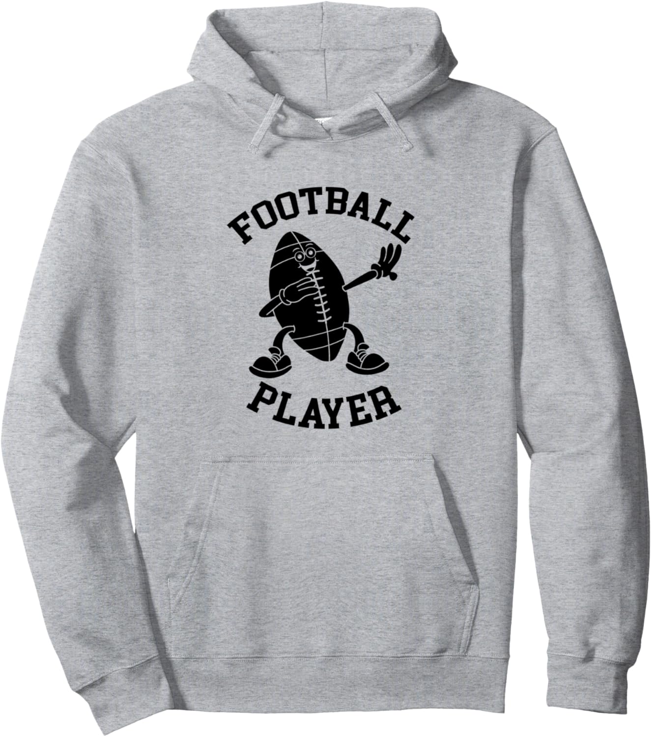 

Забавная толстовка с изображением футбольного мяча для футболиста Funny Football Designs, серый