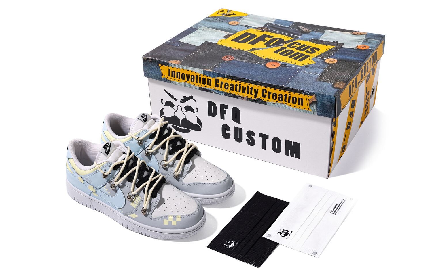 

Мужские кроссовки для скейтбординга Nike Dunk, Washed Blue