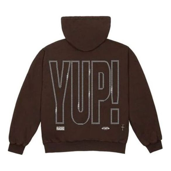 

Толстовка yup! hoodie 'brown' Travis Scott, коричневый