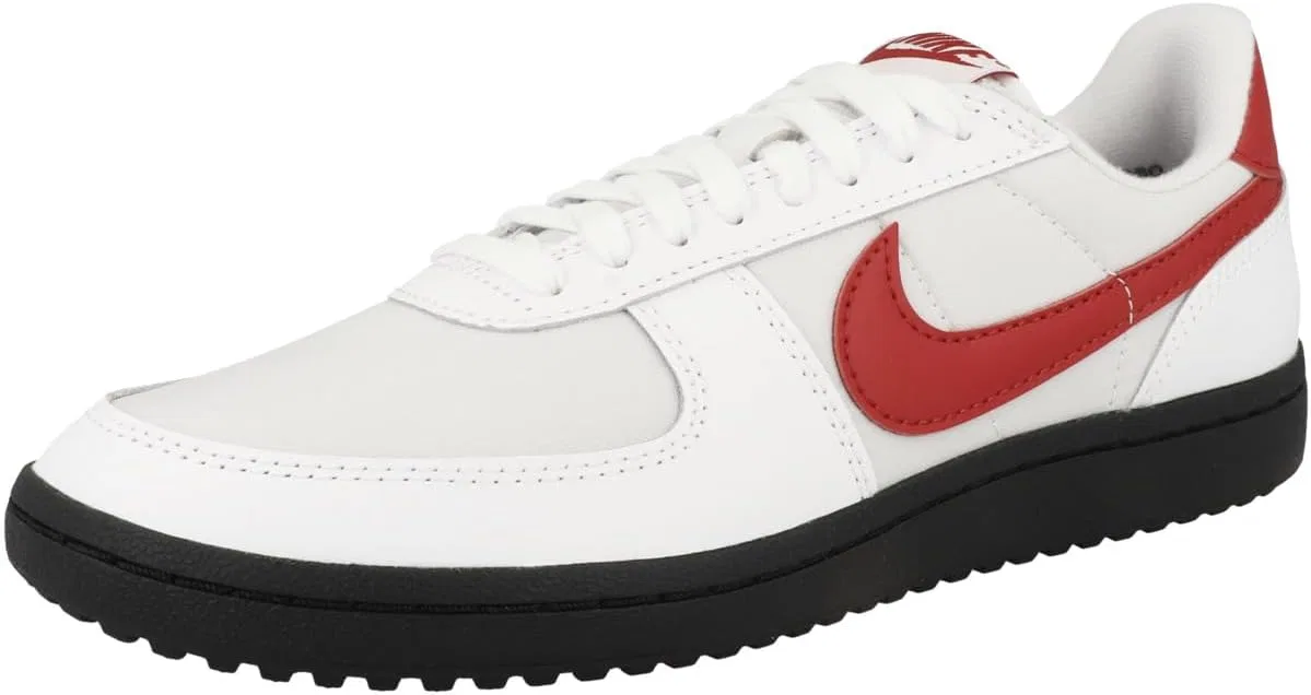 Кроссовки Nike Unisex Adult Low Field General 82, белые с красно-черными вставками, Fq8762 100, размер 44 EU — фото 4