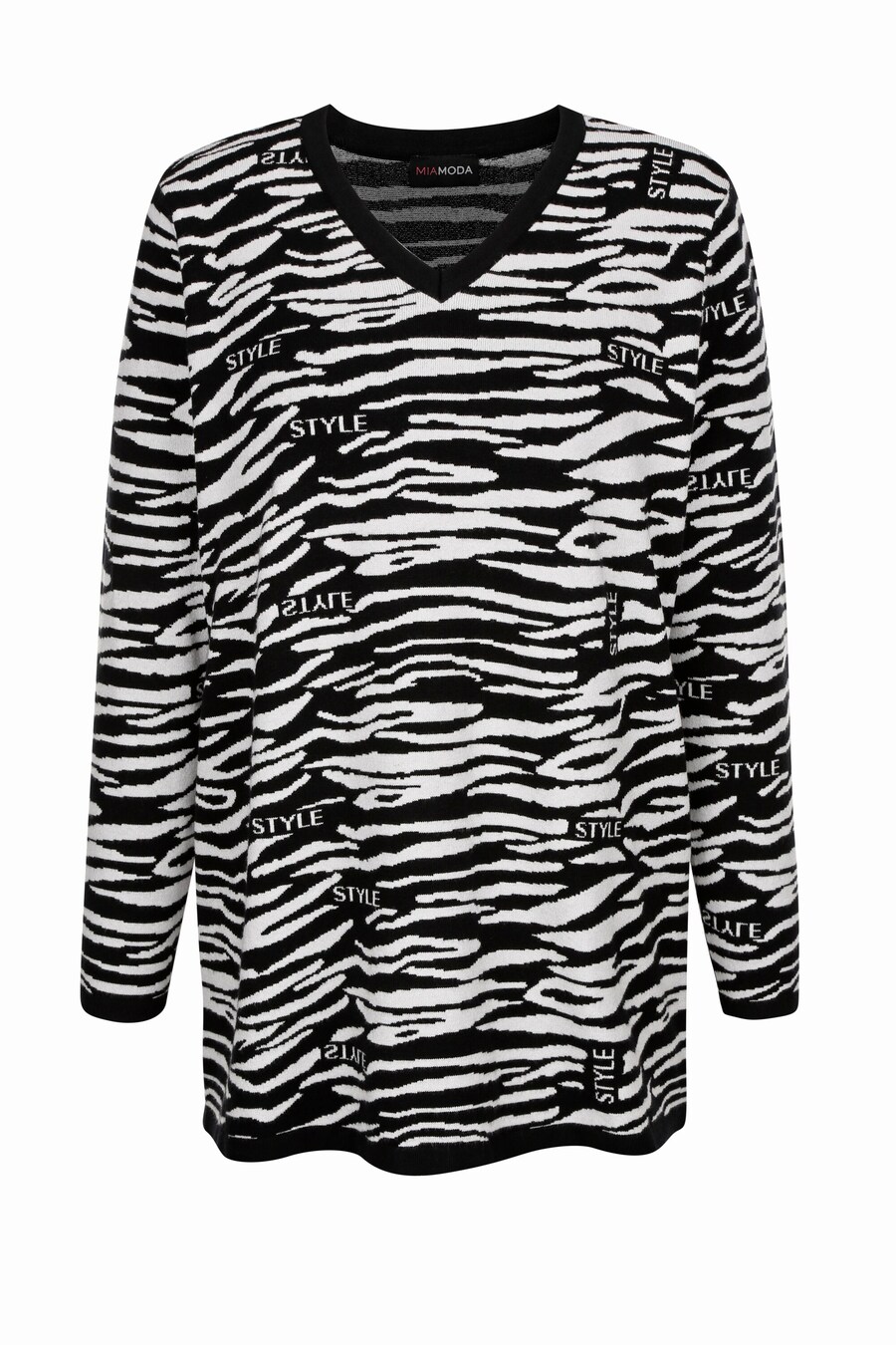 

Длинный свитер MIAMODA Sweater, черный
