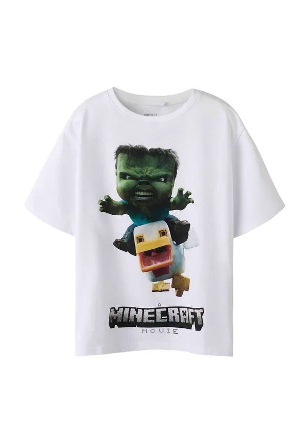 Футболка с принтом minecraft Name It, Bright White