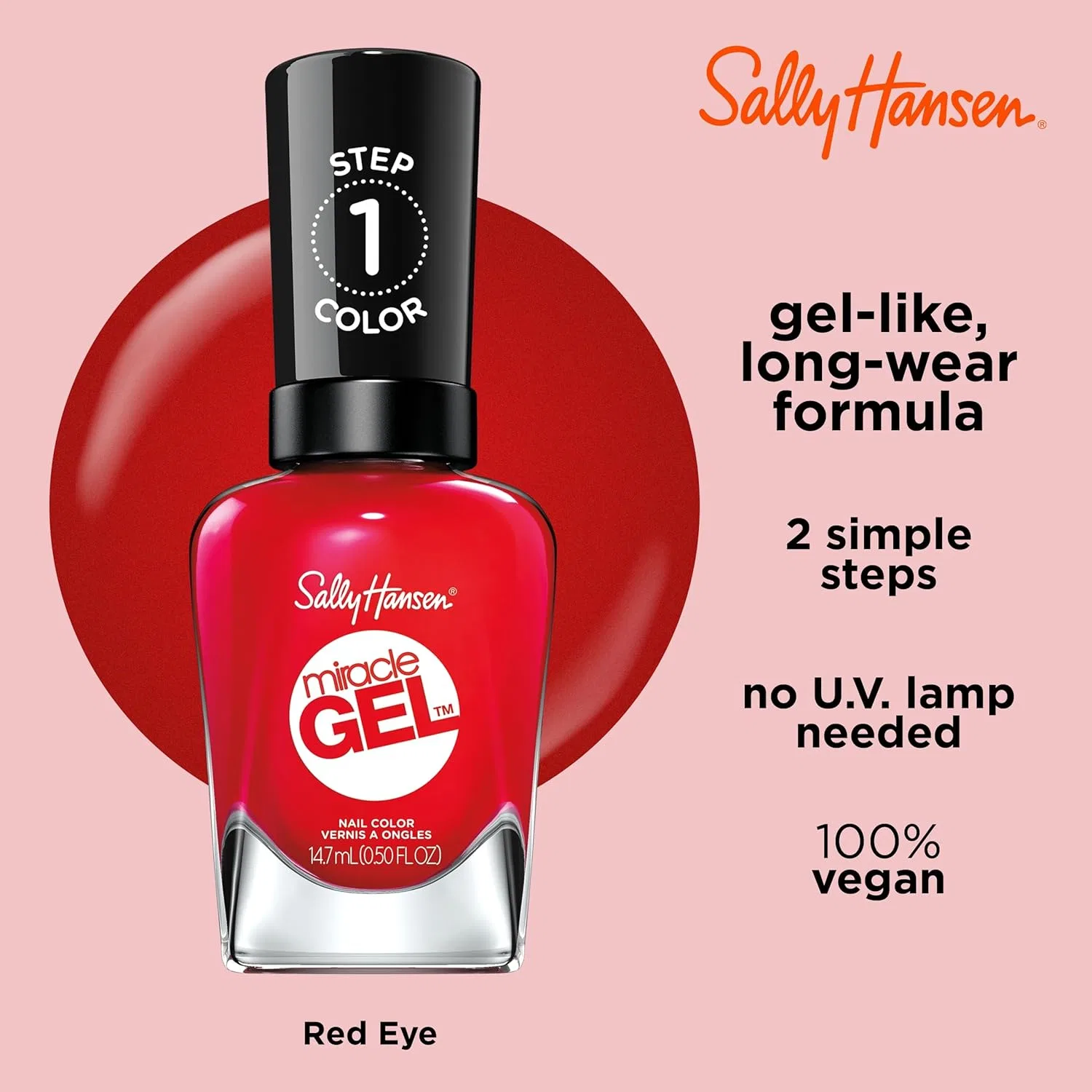 Гель-лак для ногтей «Miracle Gel» № 555 от Sally Hansen, 14.7 мл Sally Hansen — фото 4