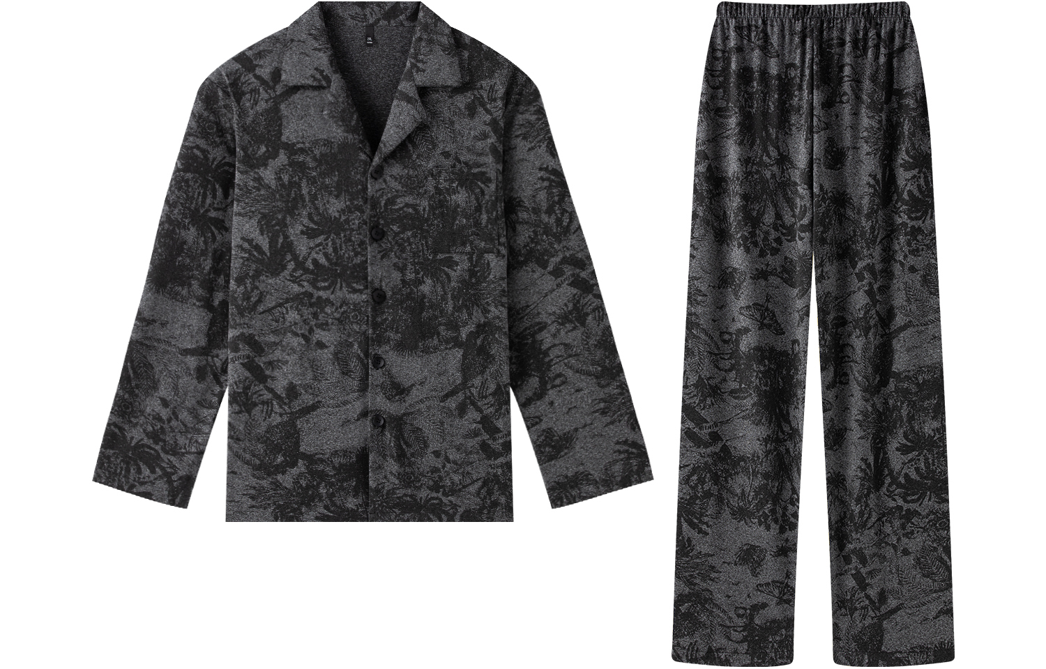 

Пижамный комплект мужской тёмно-серый Gongdie