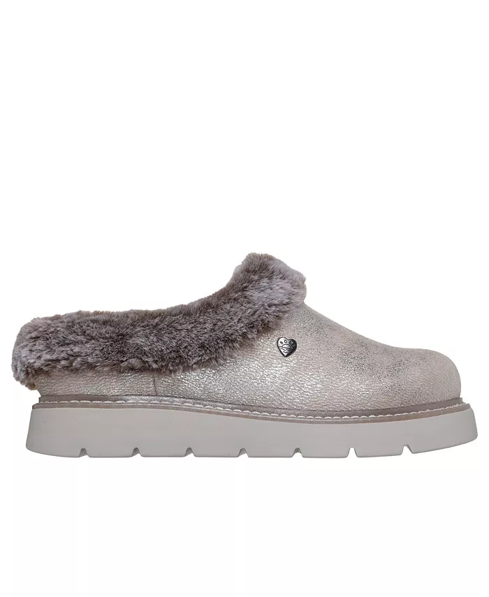 Женские тапочки BOBS Keepsakes Lite - Luxe Lifts Comfort от Finish Line Skechers, серебро — фото 2