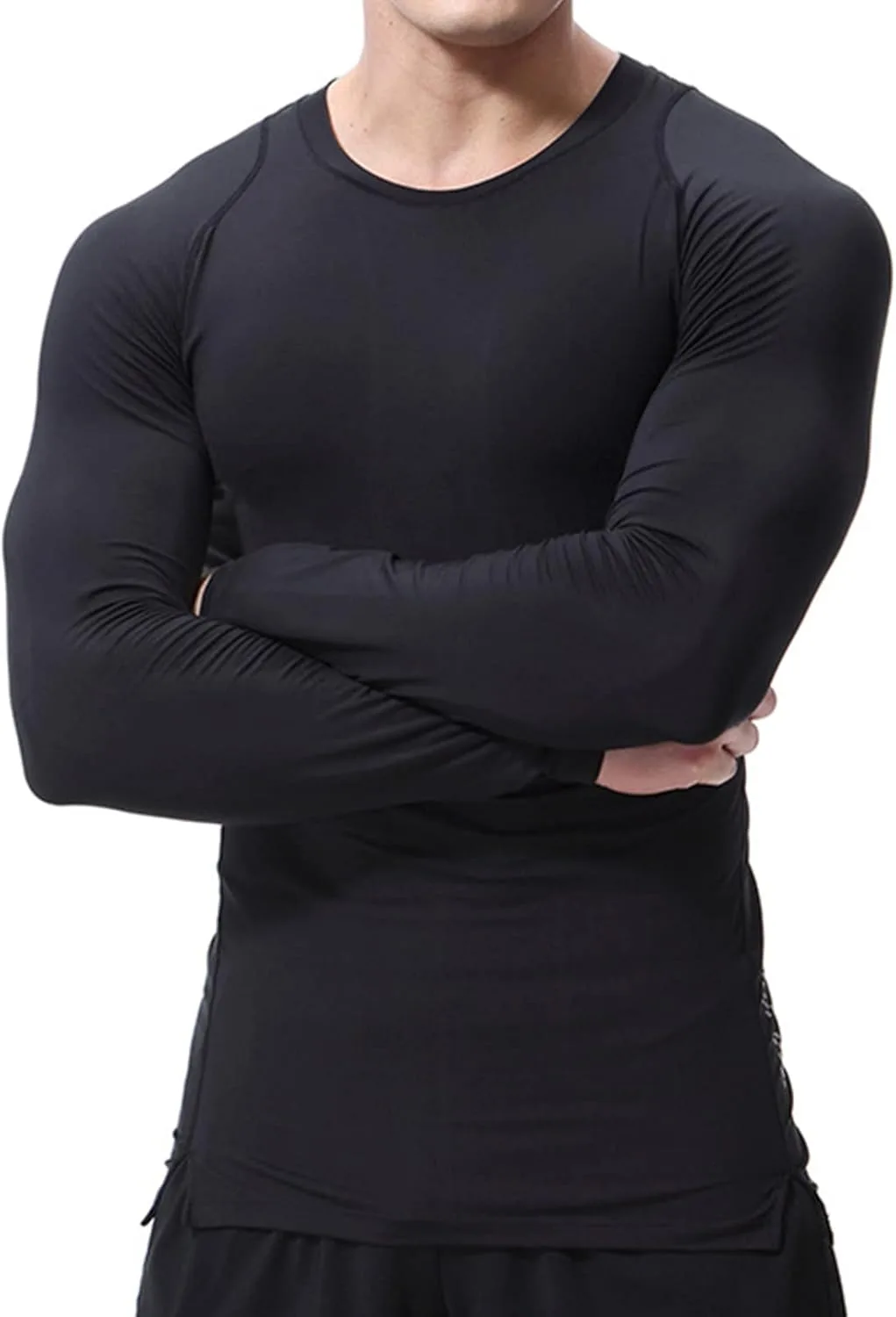 

Мужская футболка с длинным рукавом dPois для плавания и спорта, влагоотводящая, с защитой от солнца