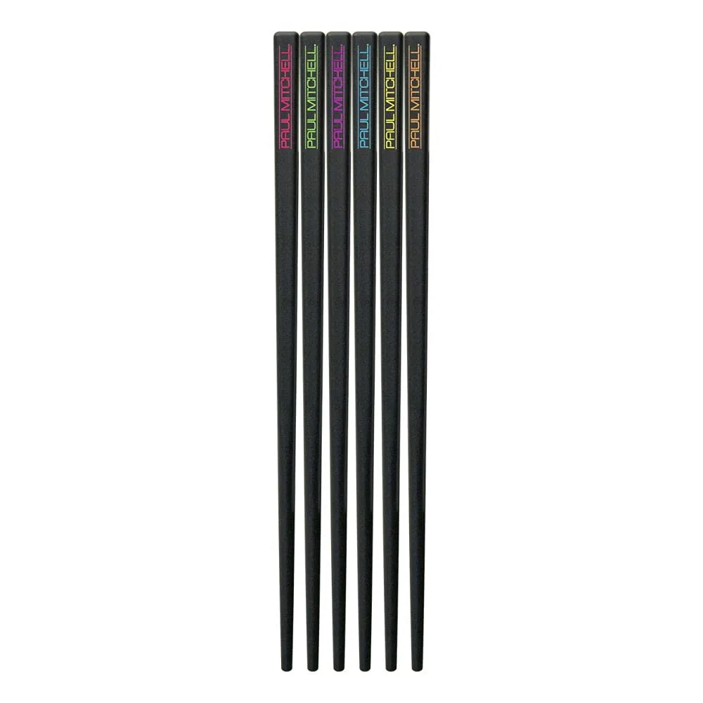 Набор из 6 щипцов для завивки волос Paul Mitchell Pro Tools ProStix, предназначенных для разделения прядей и фиксации волос., Black