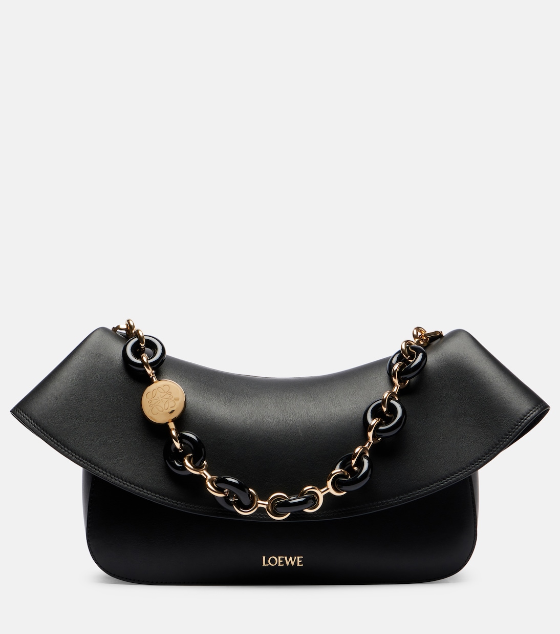 

Ola Medium кожаная сумка через плечо Loewe, черный