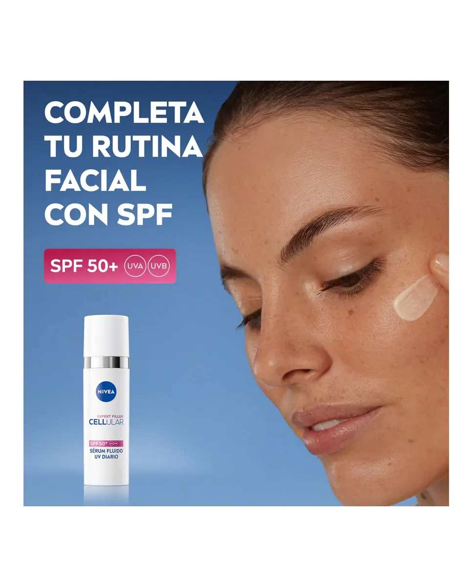 Флюид Nivea — Cellular Expert Filler UV Ежедневный SPF50+, 30 мл — фото 4