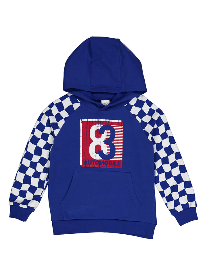 

Толстовка с капюшоном Racing в сине-белом цвете Fred´s World by GREEN COTTON