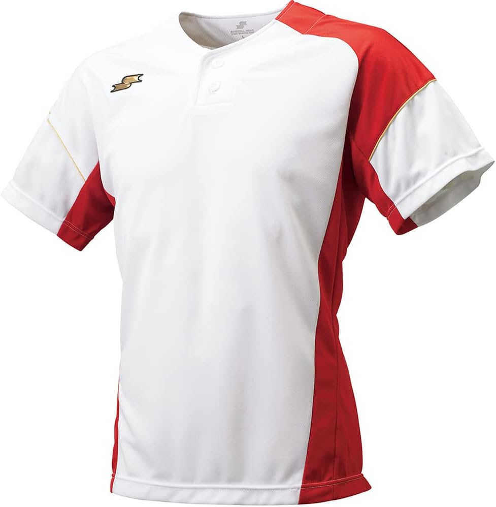 

Бейсбольная футболка SSK Baseball Wear BT2290 мужская, белый/красный
