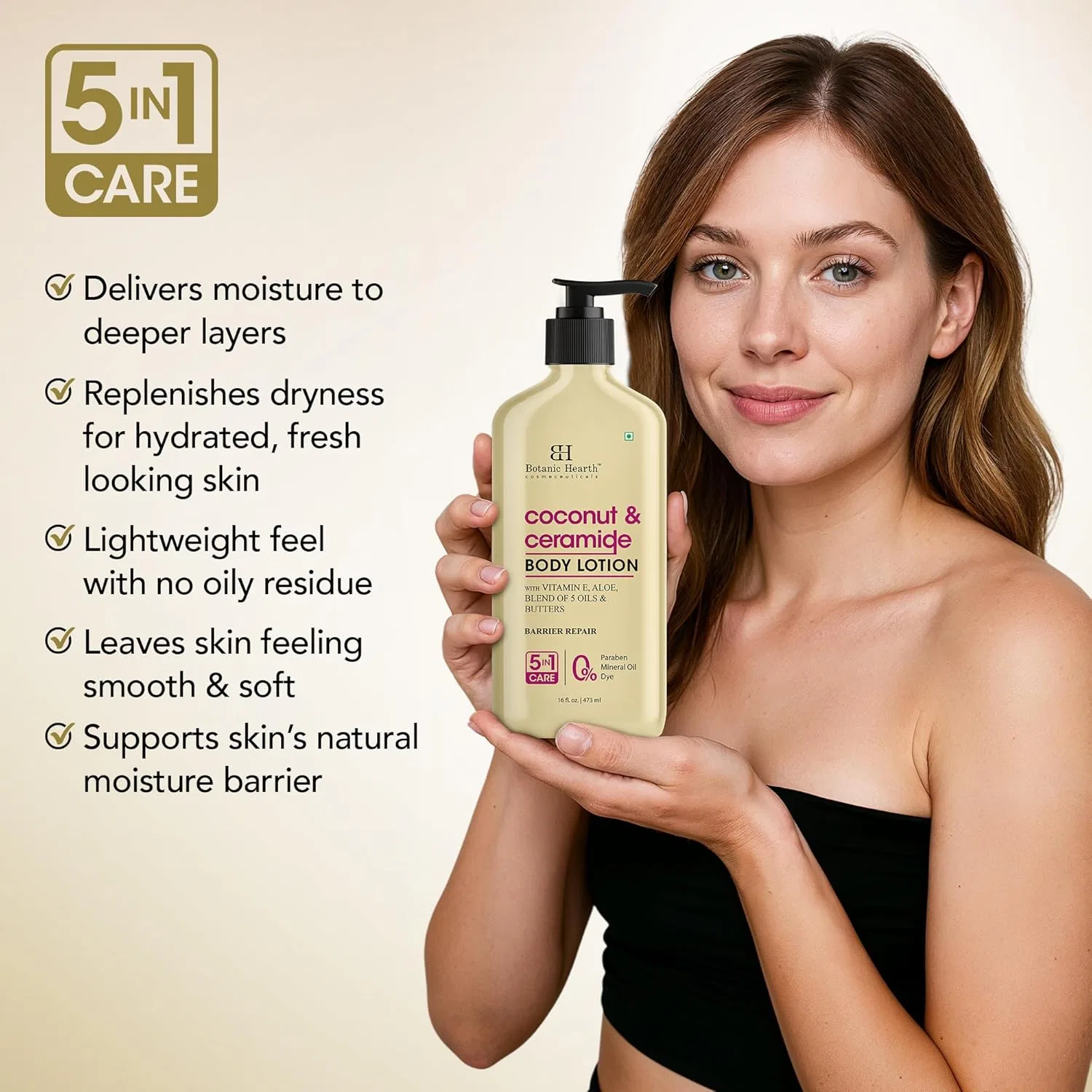 Лосьон для тела Botanic Hearth Coconut and Ceramide, 473 мл Botanic Hearth — фото 4