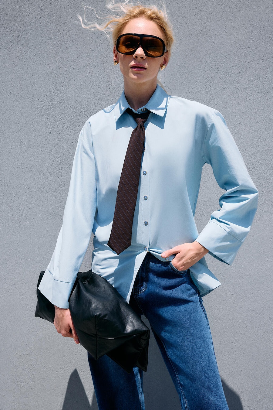 

Блуза Touche Prive, светло-голубой