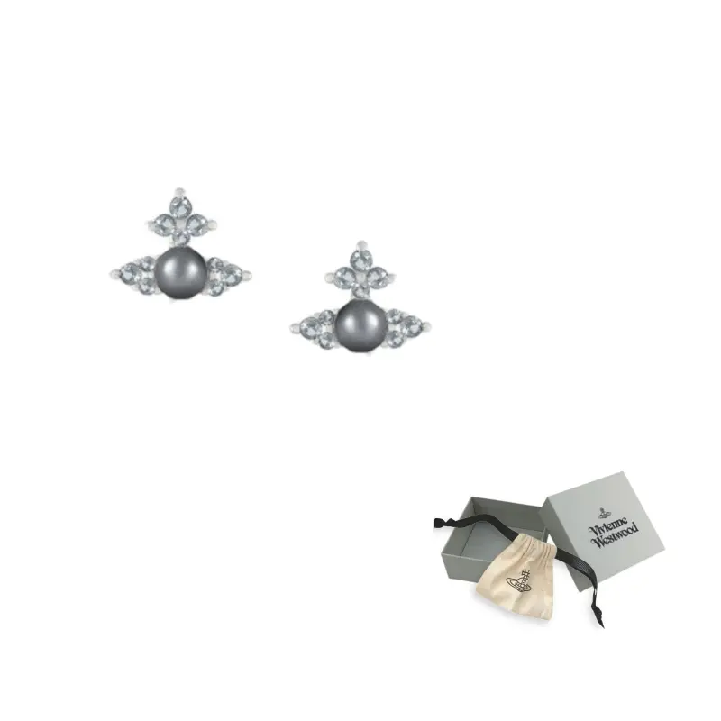 

Латунные серьги-гвоздики Women's Gray Vivienne Westwood