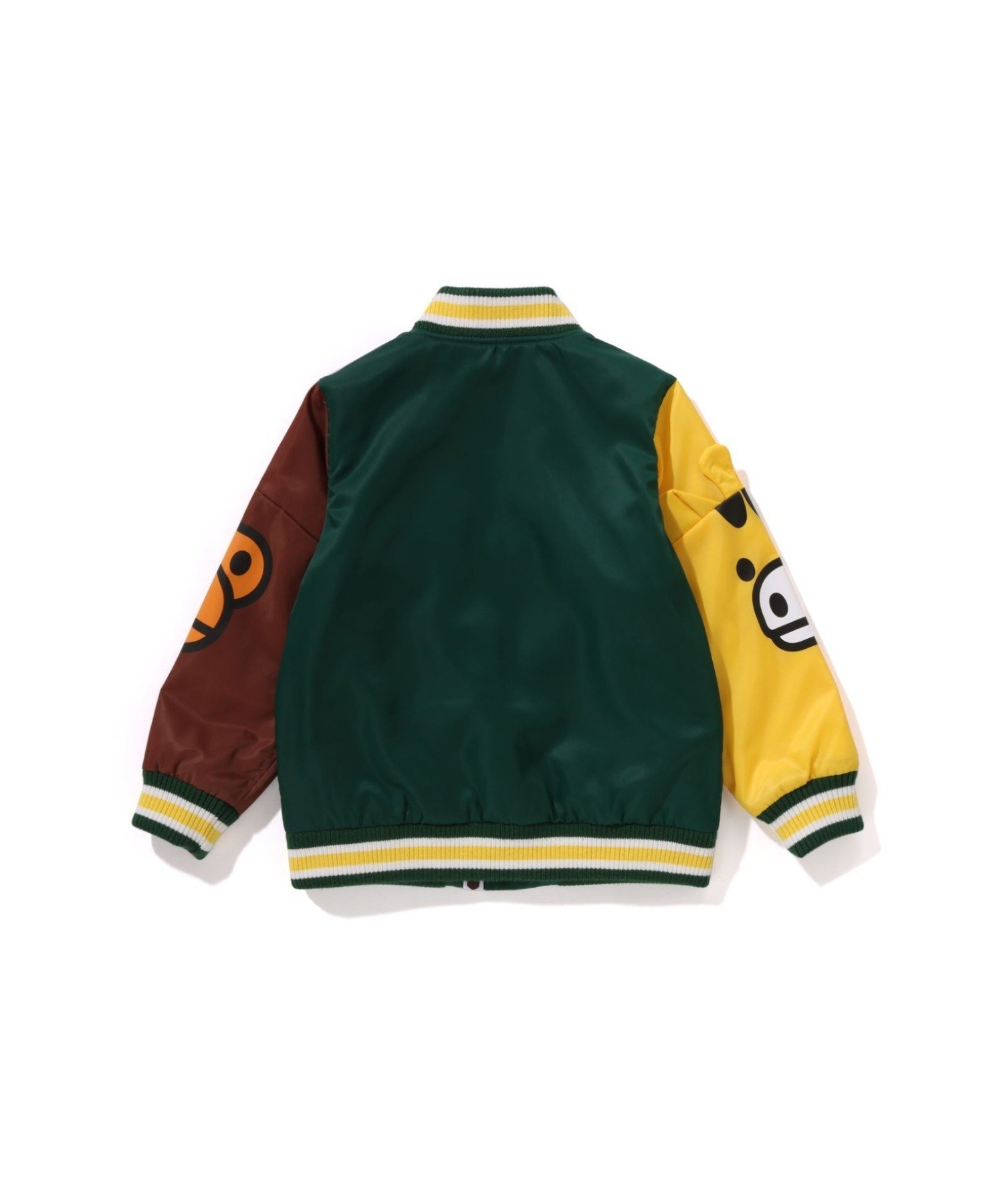 Куртка MILO FRIENDS с разноцветными деталями A BATHING APE, GREEN — фото 2