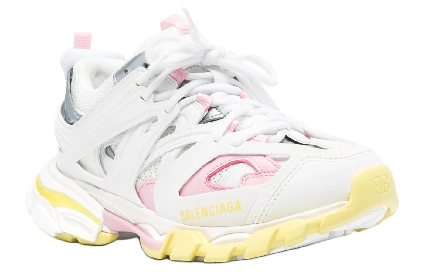 Кроссовки женские Balenciaga, белый / желтый — фото 2