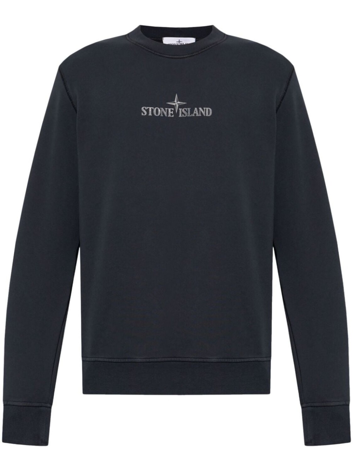 

Stone Island хлопковая толстовка с логотипом, синий
