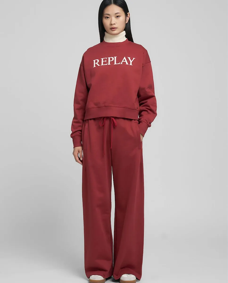 

Женские спортивные брюки с карманами Replay, красный