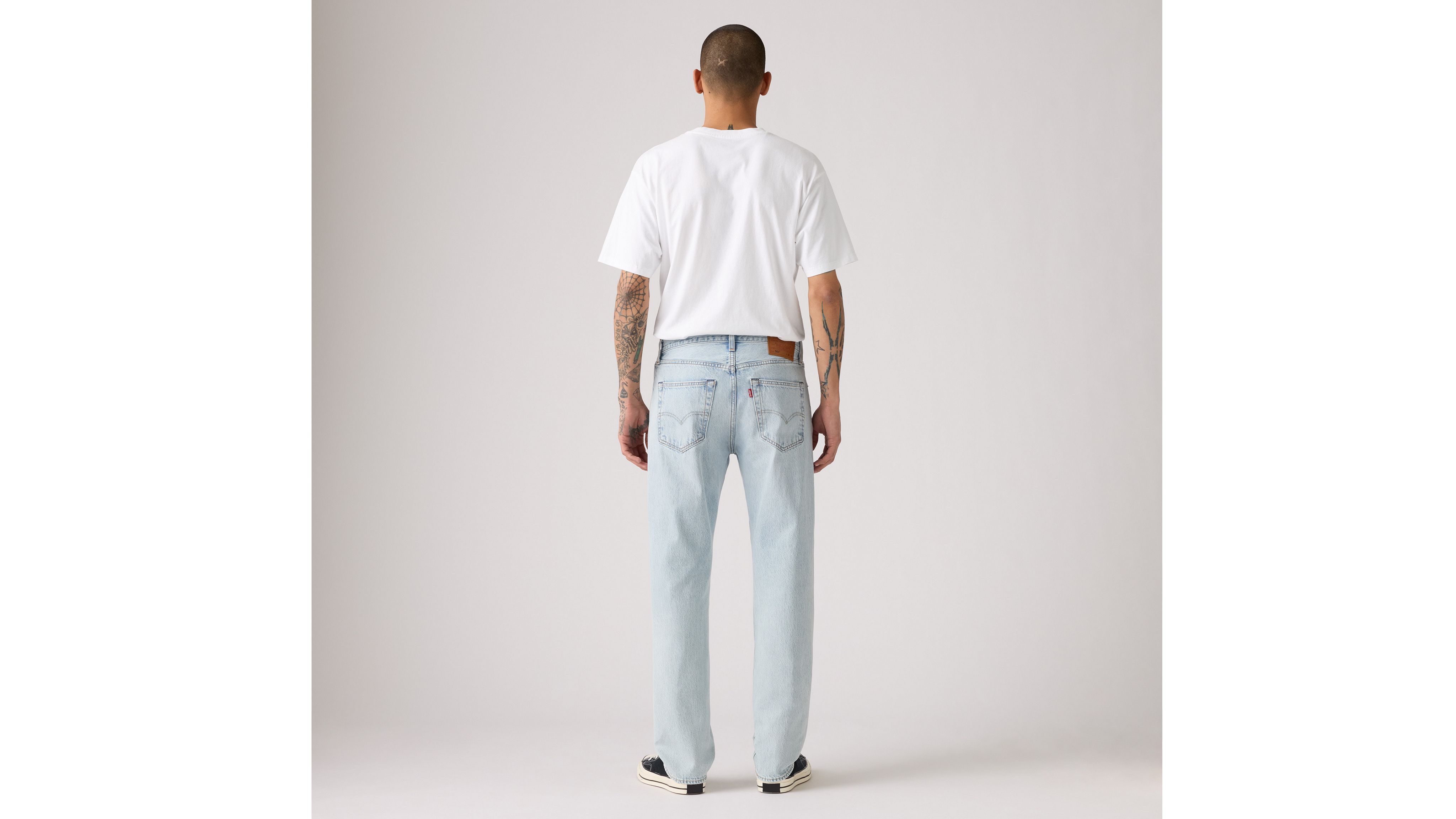 Мужские джинсы Levi's 501 Original Thermodapt, выбеленный голубой деним — фото 3