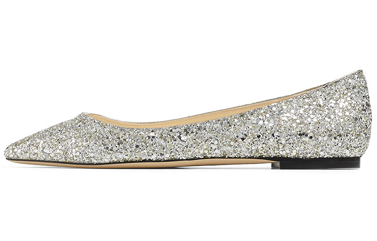 

Женские балетки Jimmy Choo Romy, серебряный