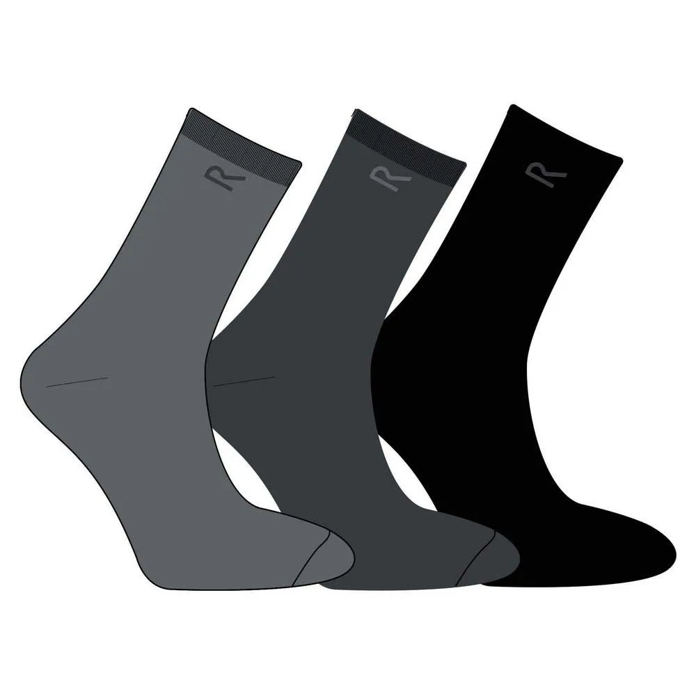 

Носки Regatta RMH018 3 pairs, черный/серый