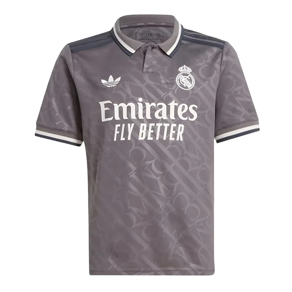 Футбольная форма Junior 2024-2025 Real Madrid, серый — фото 3