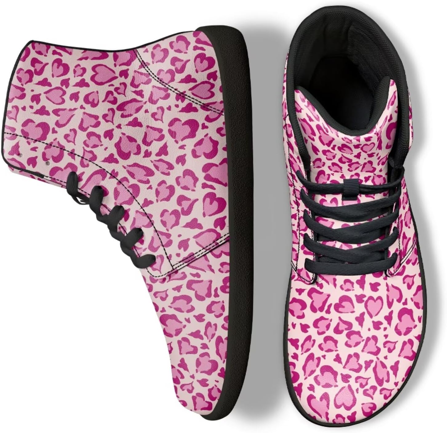 

Кроссовки Binienty для женщин и мужчин с высоким верхом, с широким носком, минималистичные, босоножки, шнуровка, трейловый бег, розовый