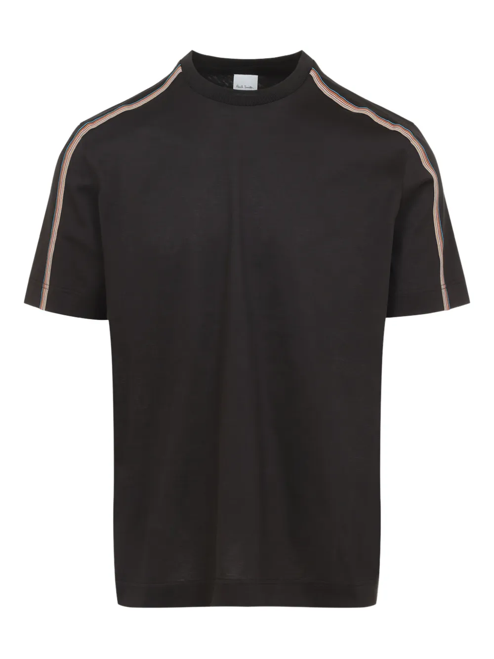 

Футболка с полосатыми деталями Paul Smith, черный