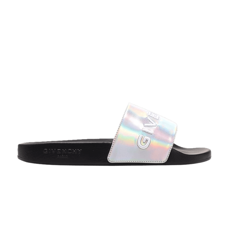 

Кроссовки Givenchy Logo Slide 'Black Iridescent', черный