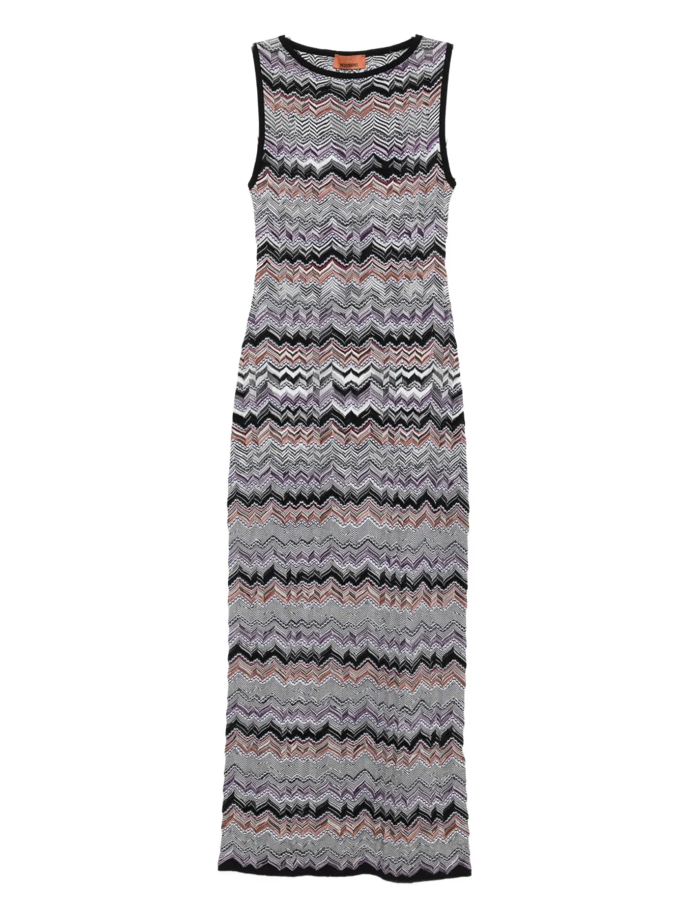 

Платье с зигзагообразным узором Missoni, черный