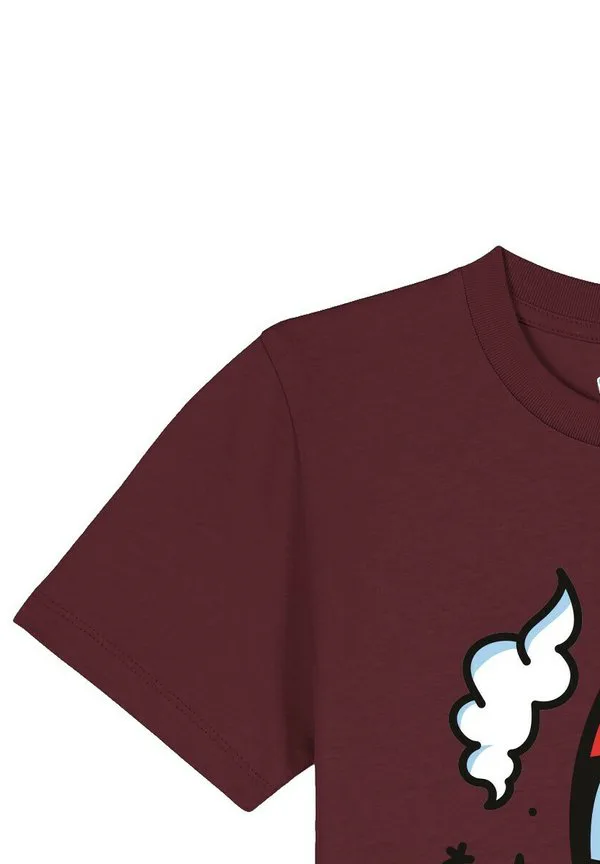 Футболка с иллюстрацией ракете Watapparel, Burgundy — фото 4