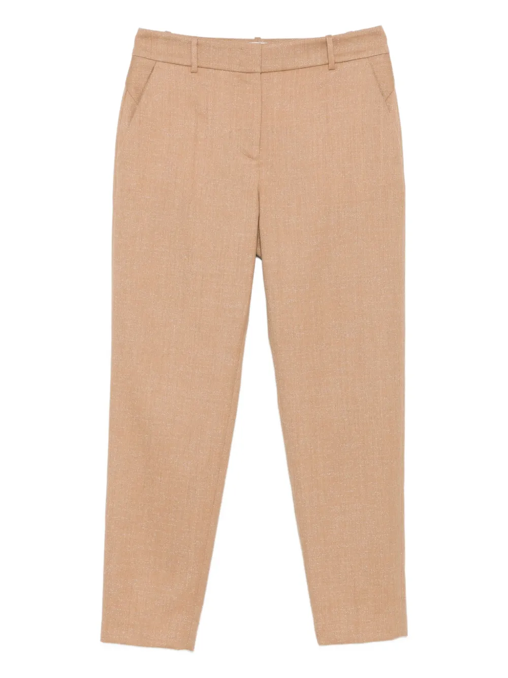 

Фактурные брюки прямого кроя Eleventy, нейтральный