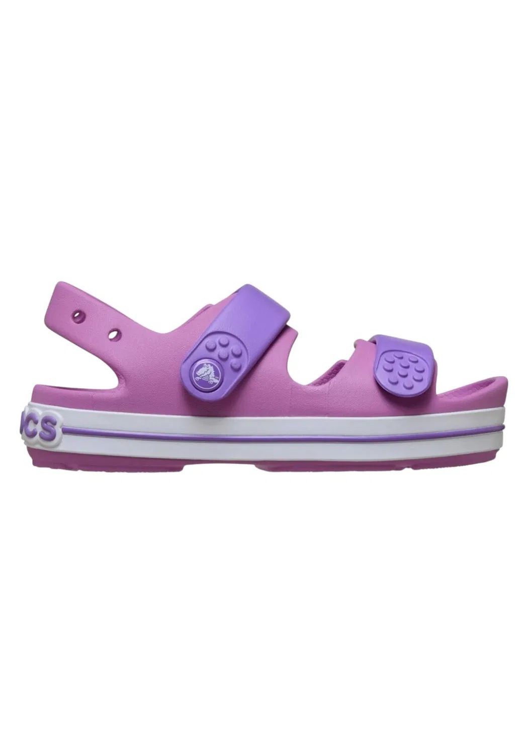 Детские сандалии для девочек Crocs, Цвет Violett / Schwarz / Dunkelgrau