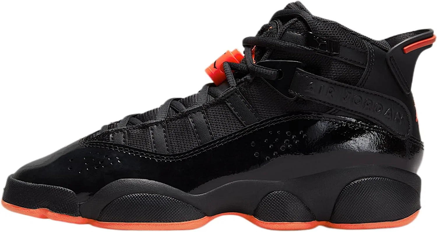 Детские кроссовки для мальчиков Jordan 6 Rings Nike, Black/Black/Infrared