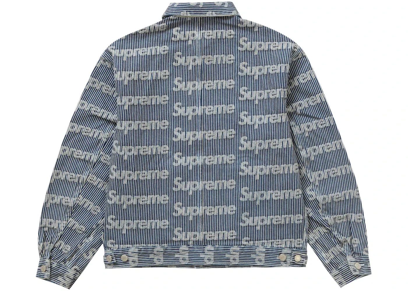 Мужская джинсовая куртка-чор с принтом Jacket Supreme, Stripe — фото 2