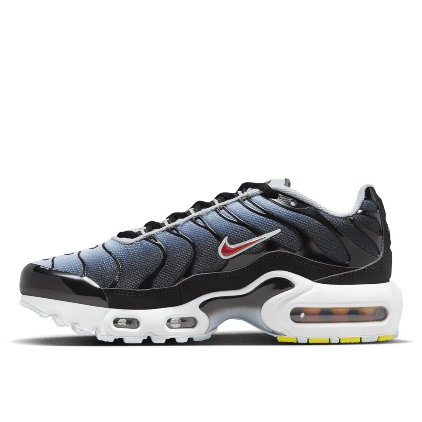 Детские кроссовки для мальчиков с амортизацией NIKE Air Max Plus GS, Blue/Yellow/Black
