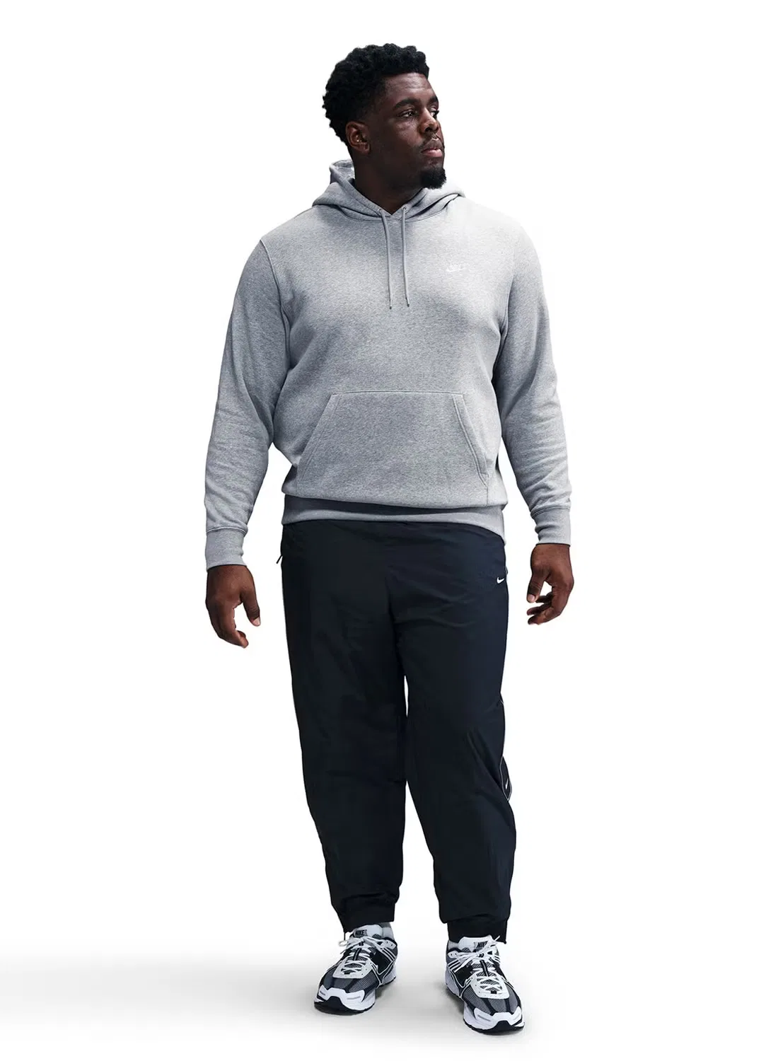 Худи с капюшоном Nike M nk club bb po, серый