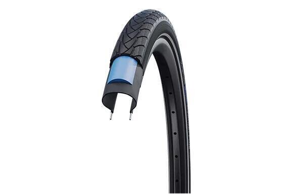 

Проволочная шина Marathon Plus — 26x1,50 дюйма — SmartGuard — светоотражающие полосы — черная SCHWALBE, черный / серебристый / серый