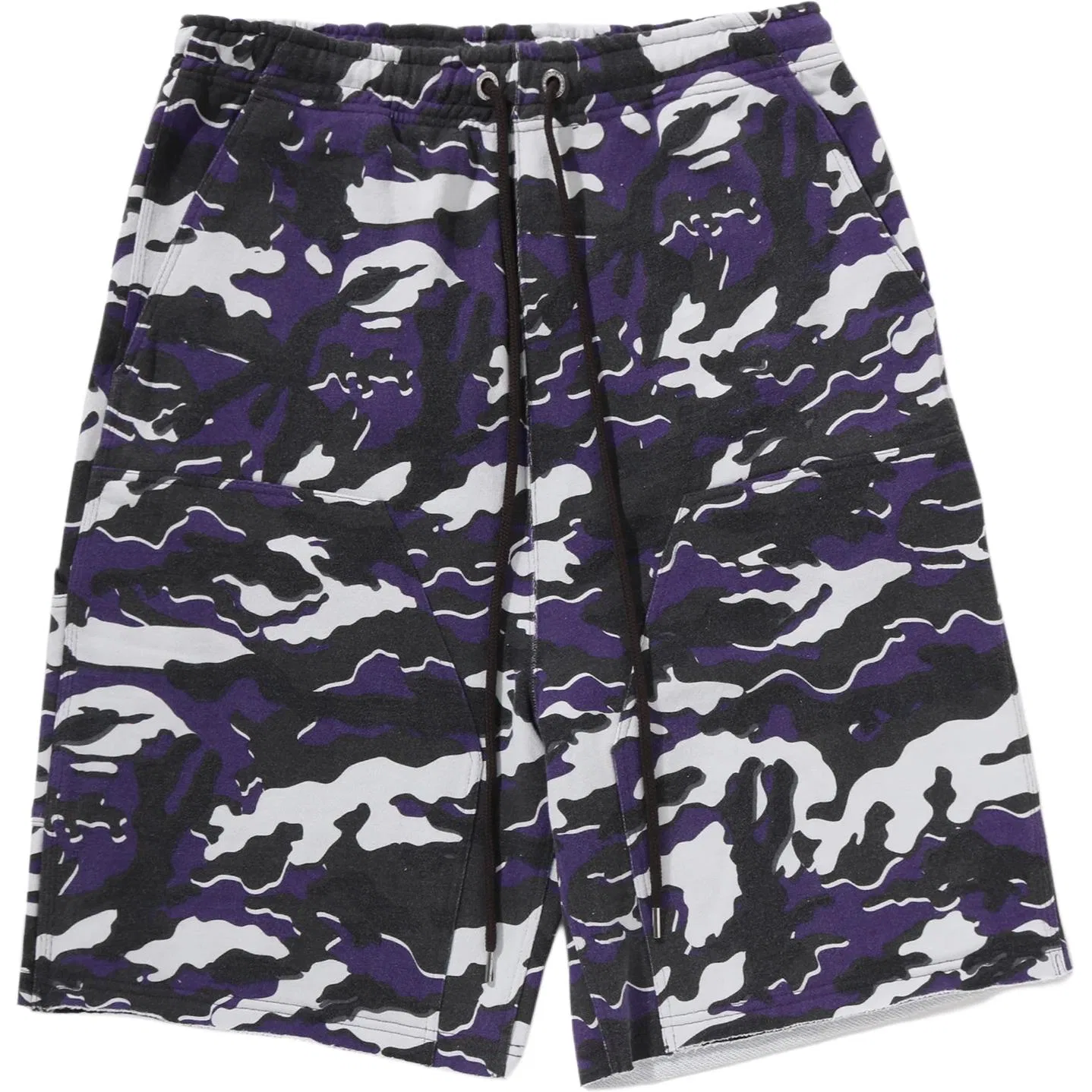 Детские шорты повседневные с камуфляжным принтом A BATHING APE, Purple Camouflage