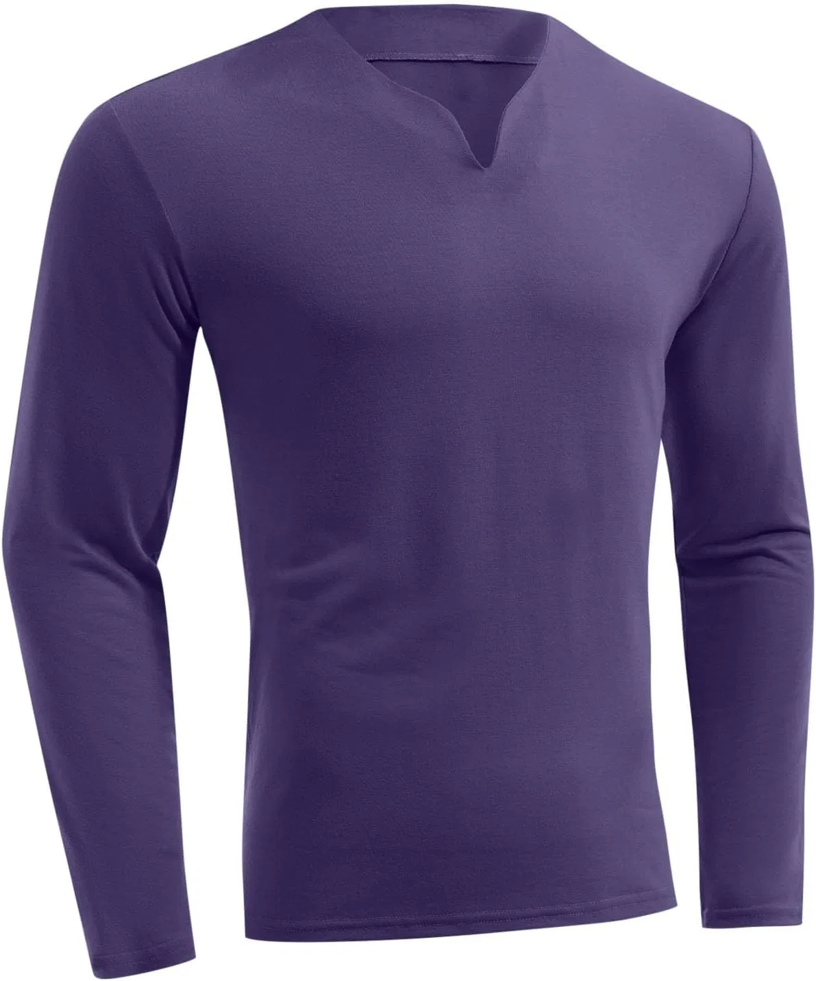 Мужская футболка с длинным рукавом свободного кроя Dark Purple — фото 3