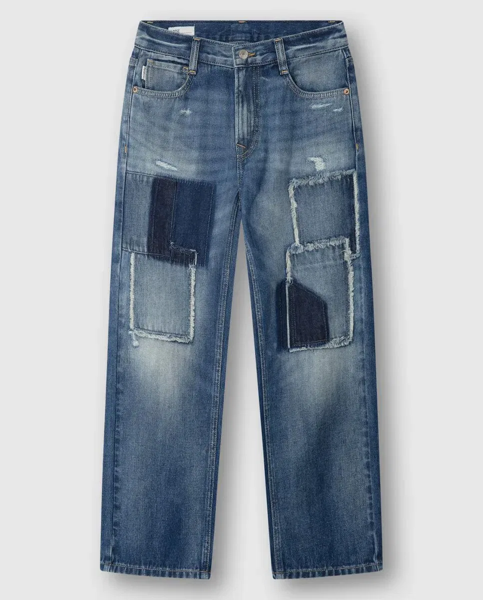 Детские джинсы для мальчиков с отделкой Loose Dan Heritage Pepe Jeans, Azul Índigo